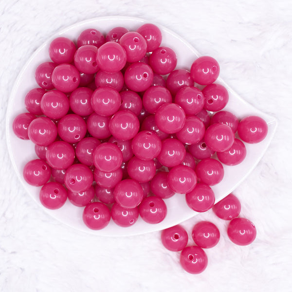 top view of a pile of 16mm Raspberry Pink 