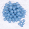 top view of a pile of 16mm Sky Blue 