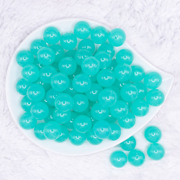 top view of a pile of 16mm Turquoise 