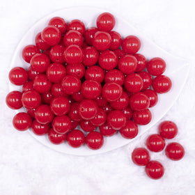 16mm Apple Red Solid Acrylic Bubblegum Jewelry Beads