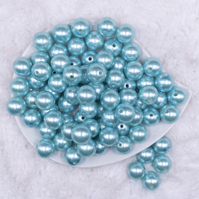 16mm Blue Faux Pearl Acrylic Bubblegum Jewelry Beads