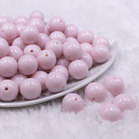 16mm Cotton Candy Pink Solid Acrylic Bubblegum Jewelry Beads