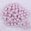 Top view of a pile of 16mm Cotton Candy Pink Solid Acrylic Bubblegum Jewelry Beads
