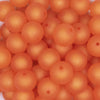 close up view of a pile of 16mm Orange Frosted Bubblegum Beads