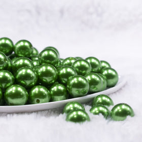 16mm Green Faux Pearl Acrylic Bubblegum Jewelry Beads