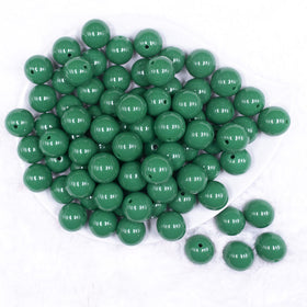 16mm Green Solid Acrylic Bubblegum Jewelry Beads