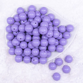 16mm Iris Purple Solid Acrylic Bubblegum Jewelry Beads