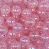 16mm Light Pink Crackle AB Bubblegum Beads