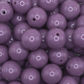 16mm Lilac Purple Solid Acrylic Bubblegum Jewelry Beads