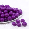 Front view of a pile of 16mm Orchid Purple Solid Acrylic Bubblegum Jewelry Beads