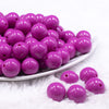 Front view of a pile of 16mm Peony Pink Solid Acrylic Bubblegum Jewelry Beads