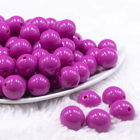 16mm Peony Pink Solid Acrylic Bubblegum Jewelry Beads