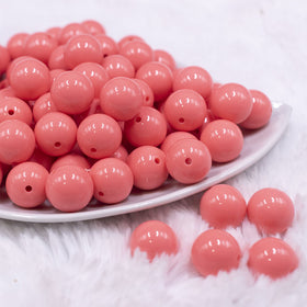 16mm Punch Pink Solid Acrylic Bubblegum Jewelry Beads