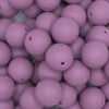 close up view of a pile of 16mm Rose Matte Solid Chunky Bubblegum Beads