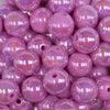 close up view of a pile of 16mm Rose Pink Solid AB Bubblegum Beads