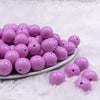 Front view of a pile of 16mm Pretty Pink Solid Acrylic Bubblegum Jewelry Beads