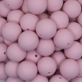 19mm Quartz Pink Round Silicone Bead