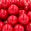 close up view of a pile of 20mm Apple Red Solid Bubblegum Beads