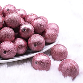 20mm Blush Pink Stardust Chunky Jewelry Bubblegum Beads