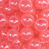 close up view of a pile of 20mm Hot Pink Jelly AB Acrylic Chunky Bubblegum Beads
