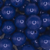 close up view of a pile of 20mm Indigo Blue Solid Chunky Acrylic Bubblegum Beads