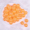 top view of a pile of 20mm Orange Jelly AB Acrylic Chunky Bubblegum Beads