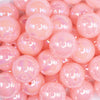 close up view of a pile of front view of a pile of 20mm Pink Jelly AB Acrylic Chunky Bubblegum Beads