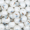 Close up view of a pile of 20mm Koala Print Chunky Acrylic Bubblegum Beads [10 Count]