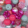 Close up view of a pile of Spring Fling Chunky Acrylic Bubblegum Bead Mix [50 Count]