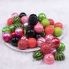 Front view of a pile of Watermelon Crawl Chunky Acrylic Bubblegum Bead Mix [50 Count]