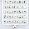 20mm Alphabet Print Chunky Acrylic Bubblegum Beads [1 per order]