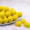 Front view of a pile of 20mm Bright Yellow Matte 