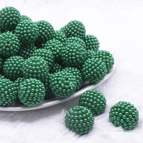 20mm Green Ball Bead Chunky Acrylic Bubblegum Beads