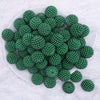top view of a pile of 20mm Green Ball Bead Chunky Acrylic Bubblegum Beads