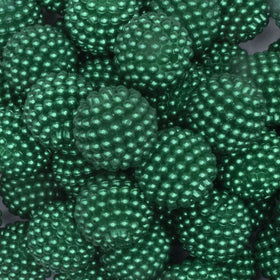 20mm Green Ball Bead Chunky Acrylic Bubblegum Beads