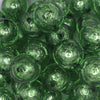 close up view of a pile of 20mm Green Foil Bubblegum Beads