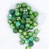 Top view of a pile of Green River bubblegum bead mix