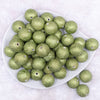 top view of a pile of 20mm Green Stardust Chunky Jewelry Bubblegum Beads