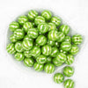 Top view of a pile of 20MM Watermelon Pattern Print Chunky Acrylic Bubblegum Beads
