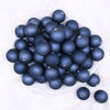 Top view of a pile of 20mm Navy Blue Matte 