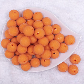 20mm Orange Sugar Bubblegum Beads