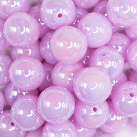 20mm Pastel Purple Jelly AB Acrylic Chunky Bubblegum Beads