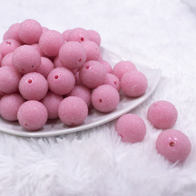 20mm Pink Sugar Bubblegum Beads