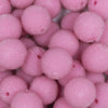 Close up view of a pile of 20mm Pink Sugar Glass Bubblegum Beads