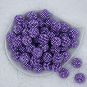 20mm Purple Ball Bead Chunky Acrylic Bubblegum Beads