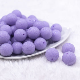 20mm Purple Sugar Bubblegum Beads