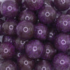 close up view of a pile of 20mm Purple Glitter Sparkle Chunky Acrylic Bubblegum Beads