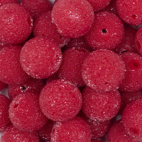20mm Red Sugar Bubblegum Beads