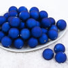 Front view of a pile of 20mm Royal Blue Matte 