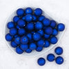 Top view of a pile of 20mm Royal Blue Matte 